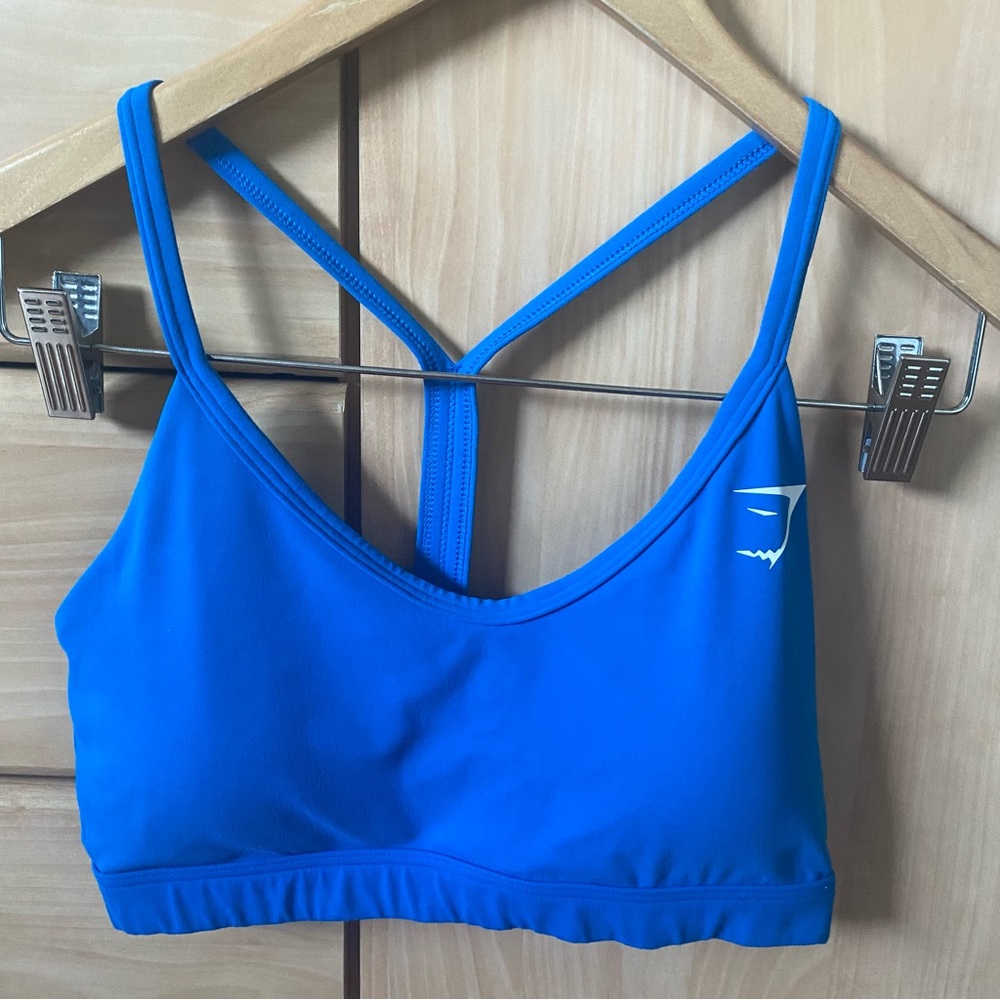 Royal Blue Gymshark V Neck Sports Bra